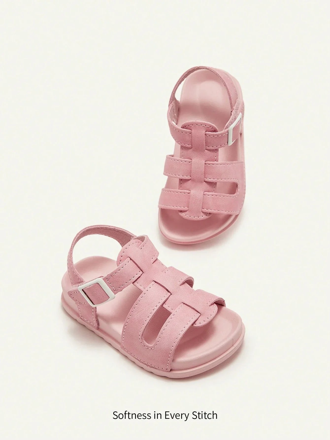 Cozy Pixies 1 Pair Hook And Loop Soft Bottom Casual Flat SandalS