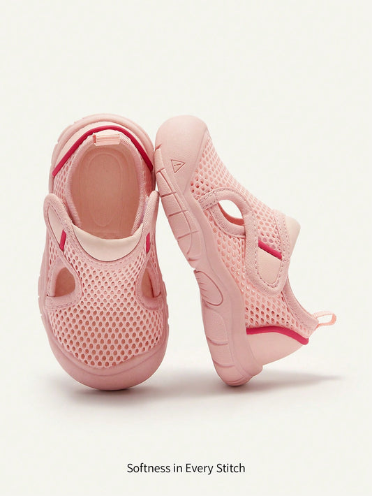 Mummy & Mee, Cozy Pixies 1 Pair New Style Toddler Girls' Pink Sweet Cute Mesh Sandals