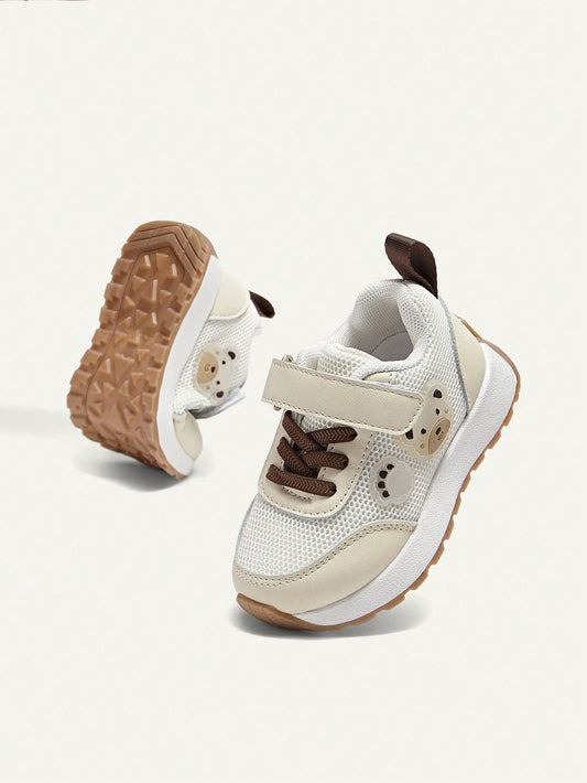 Mummy & Mee, Cozy Pixies A Pair Of Spring And Summer Fashion Versatile Fun Cute White & Beige Sports shoes