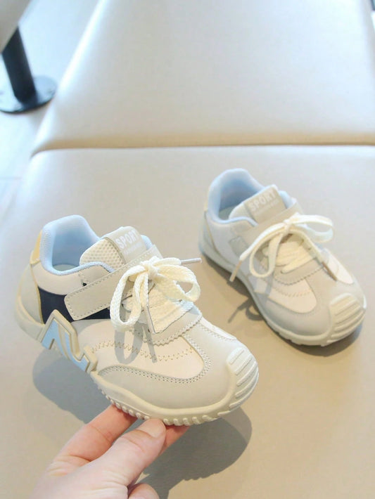 Mummy & Mee, Kids' Colorblock Casual Sports Shoes - Adjustable Hook & Loop Closure  Toddler Shoes