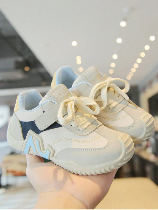Mummy & Mee, Kids' Colorblock Casual Sports Shoes - Adjustable Hook & Loop Closure  Toddler Shoes