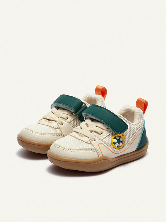 Cozy Pixies Spring And Summer Fashion Versatile Fun Cute Mesh Football Brown Green Flat Bottom Baby