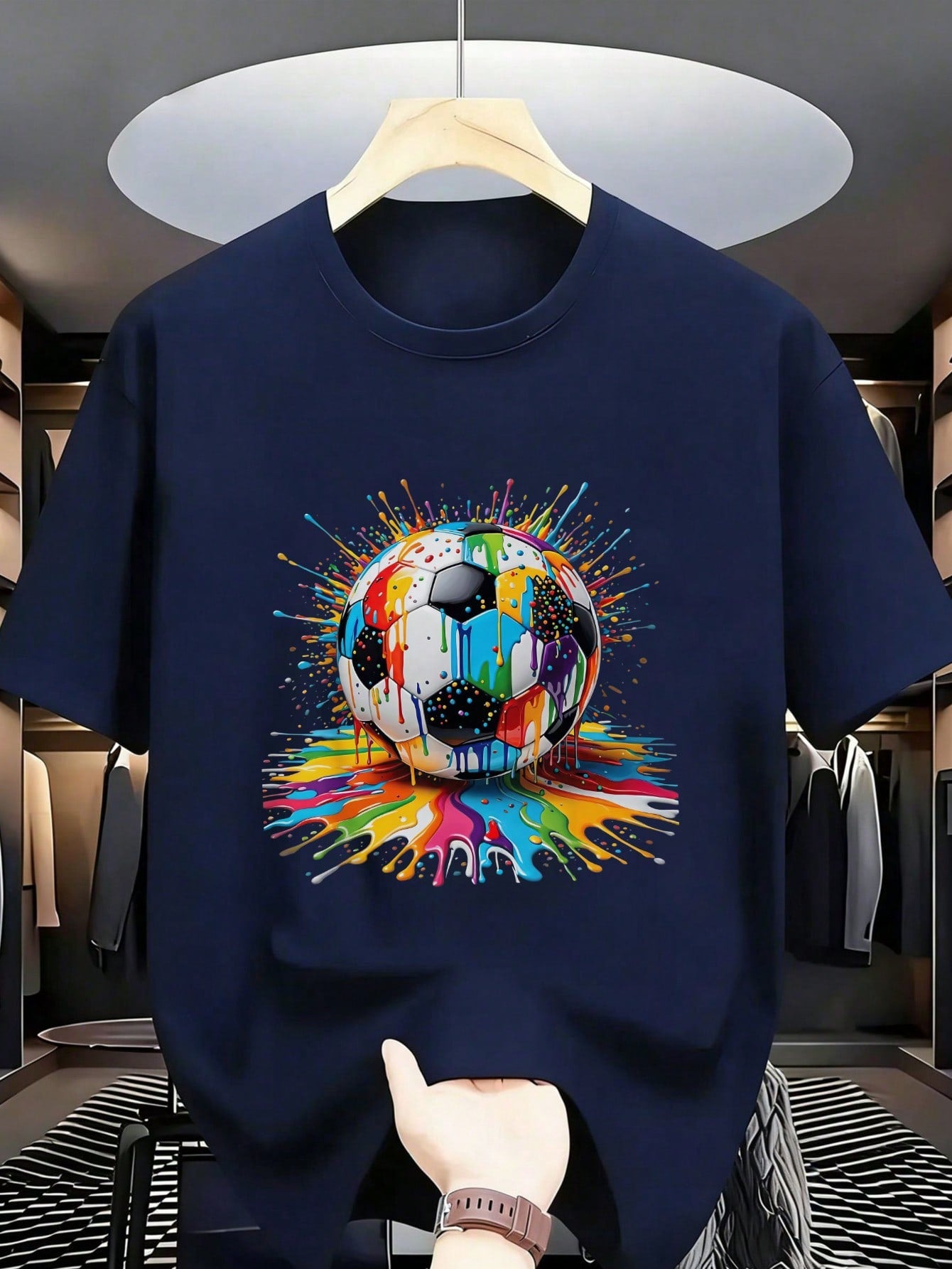 Tween Boy Football Graphic Print Short Sleeve T-Shirt