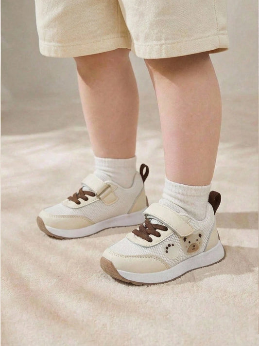 Mummy & Mee, Cozy Pixies A Pair Of Spring And Summer Fashion Versatile Fun Cute White & Beige Sports shoes