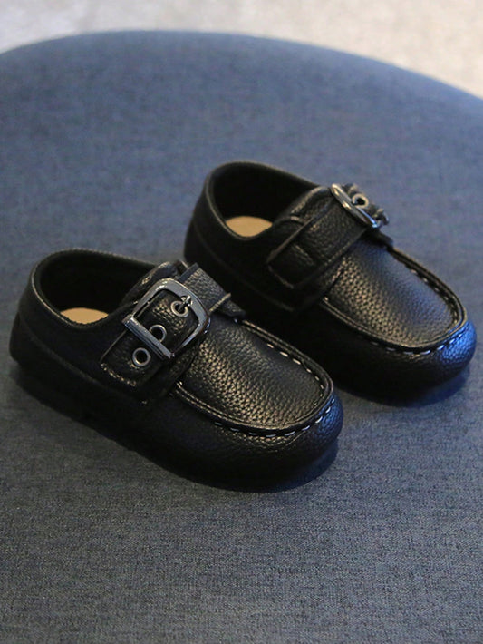 Mummy & Mee, Infant Flat Loafers, Boys' Party Leather Shoes, Fashion Versatile Moccasins