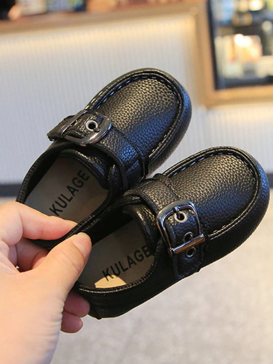 Mummy & Mee, Infant Flat Loafers, Boys' Party Leather Shoes, Fashion Versatile Moccasins