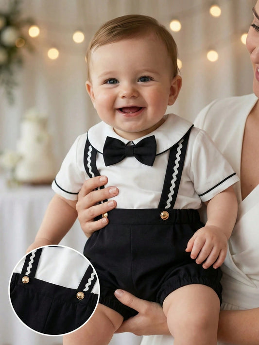 Mummy & Mee, Souflis Souflis 2pcs Toddler Infant Baby Boy Gentleman Outfit