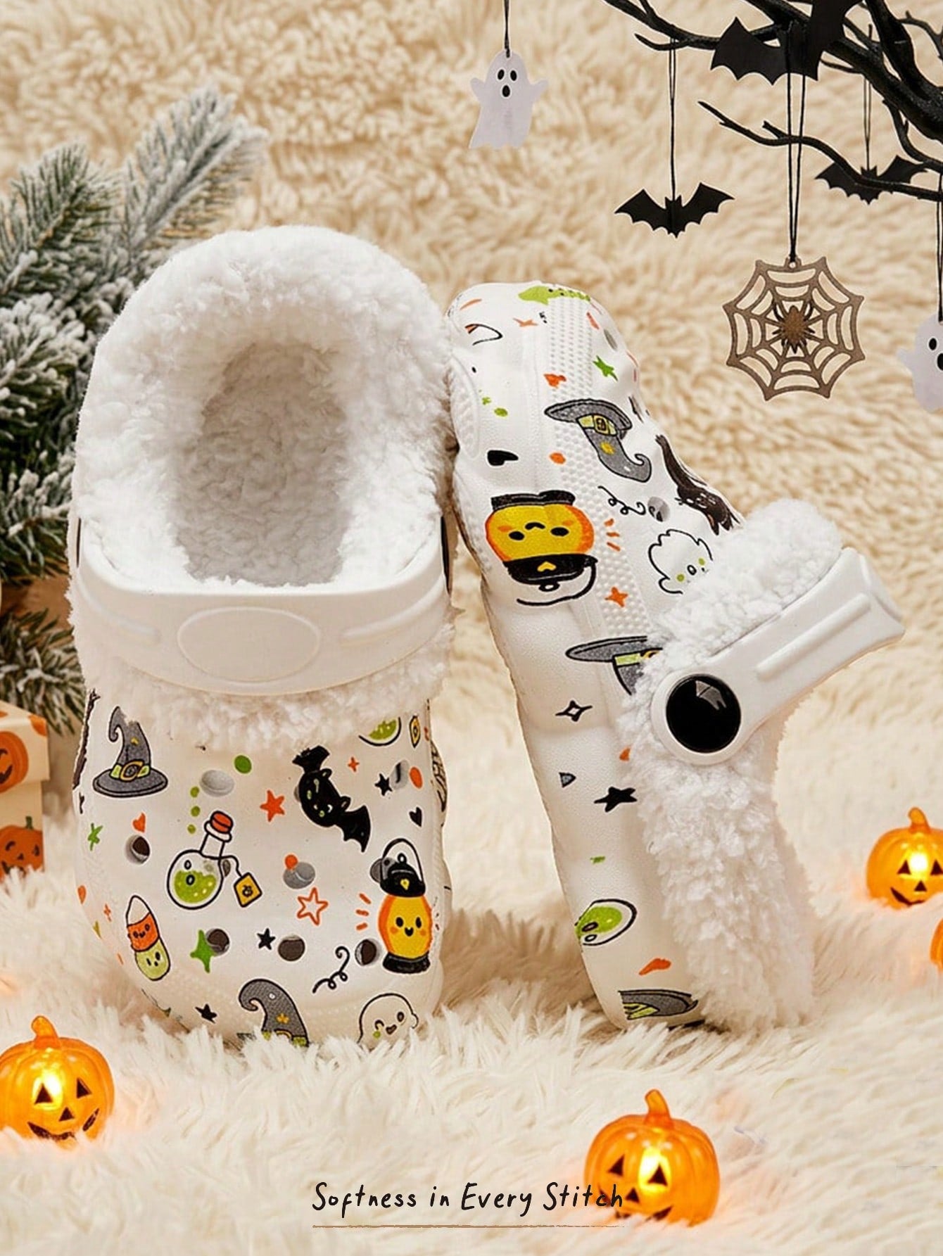 Cozy Pixies Winter Boys Comfortable Fashion Gray Cartoon Cute Childlike Cute Lightweight Versatile Baby
