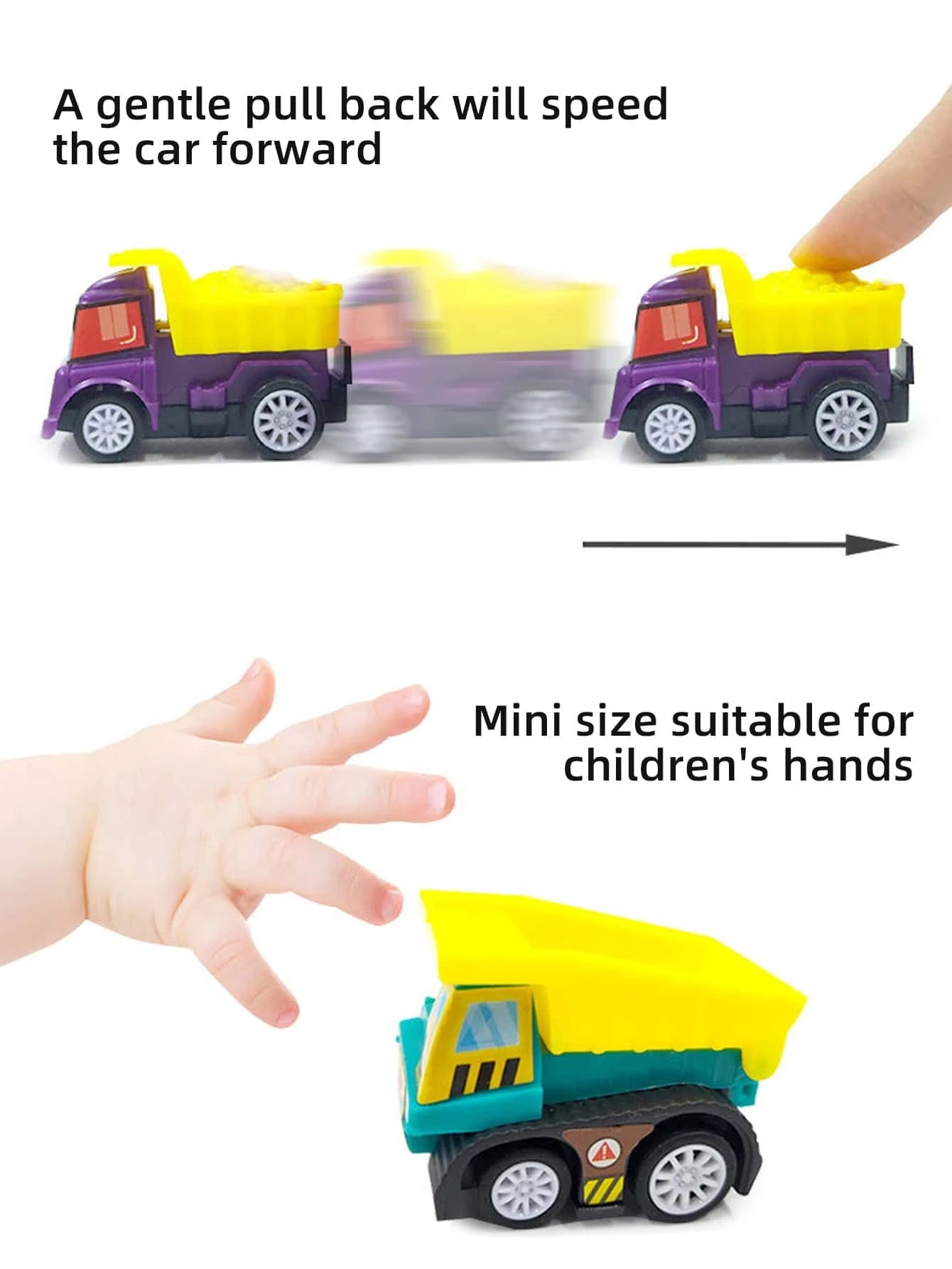 1 Bag 6pcs Car Sets Vehicle Model
