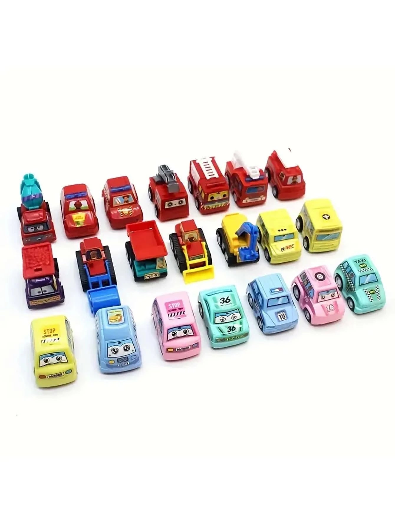 1 Bag 6pcs Car Sets Vehicle Model