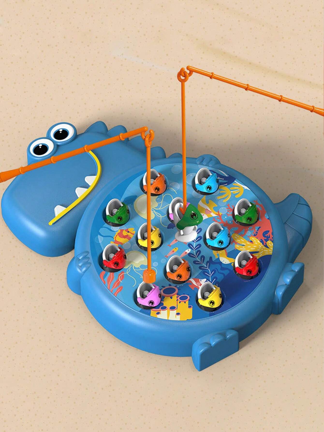 1 Set Of Random Color And Style Children's Magnetic Fishing Game Pretend Play Toy For Parent-Child Interaction