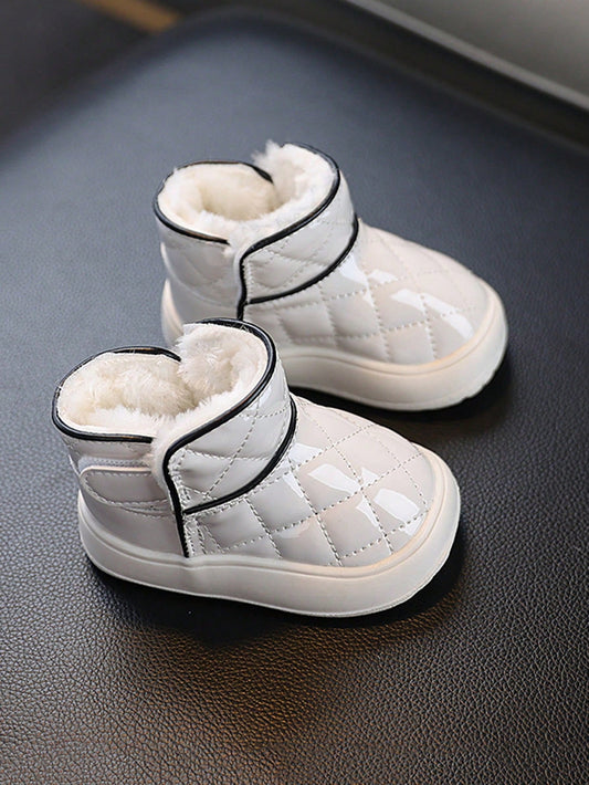 Lightweight Soft Bottom Hook And Loop Baby Prewalker Boots