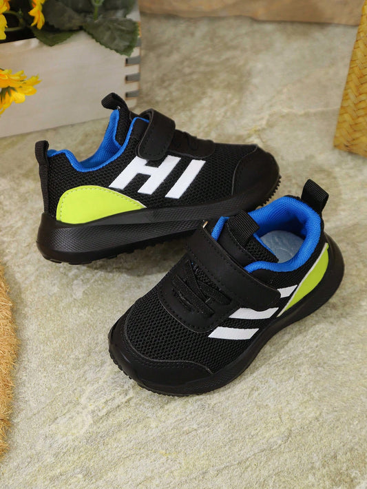 1 Pair Children's PU Breathable Non-Slip Soft Sole Fashion Casual Sports Running Shoes