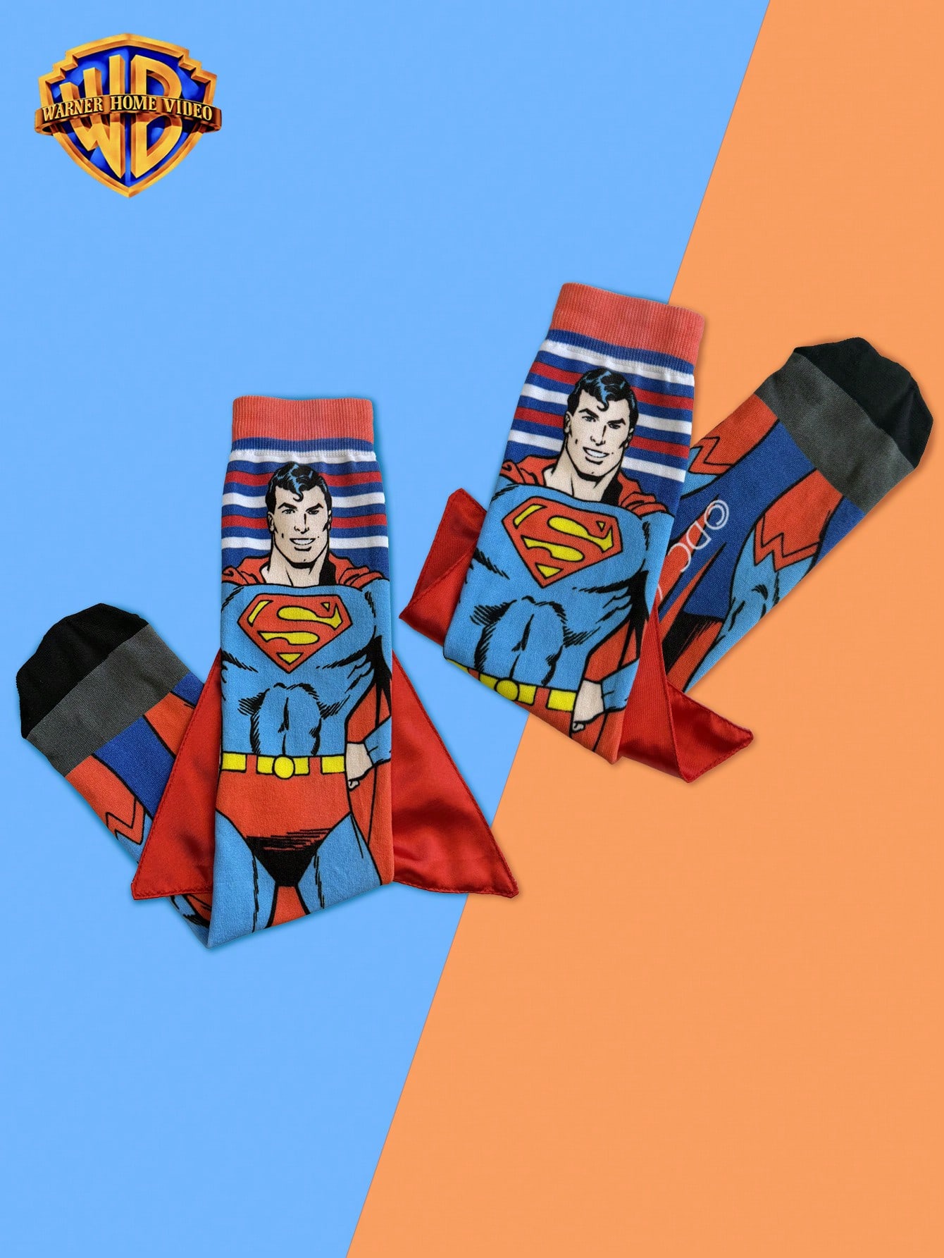 1 Pair Cute Superhero Fan Knee-High Socks And Fashionable Children's High Socks