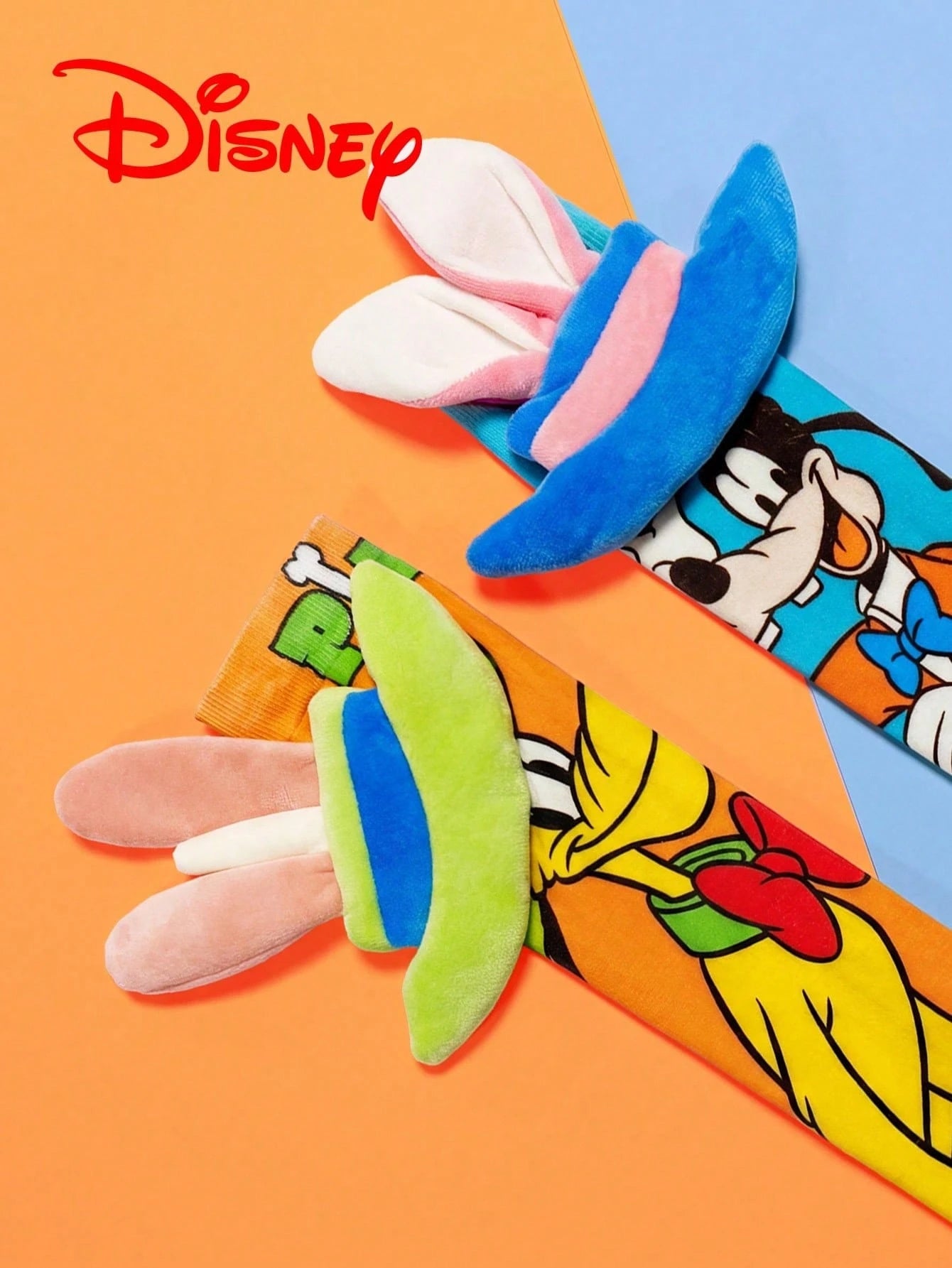 1 Pair Disney Kids Mid-Calf Socks, 3D Cute Pluto & Goofy Design