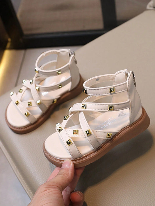 1 Pair Girls Summer Sandals, Roman Shoes, Fashion Sandals