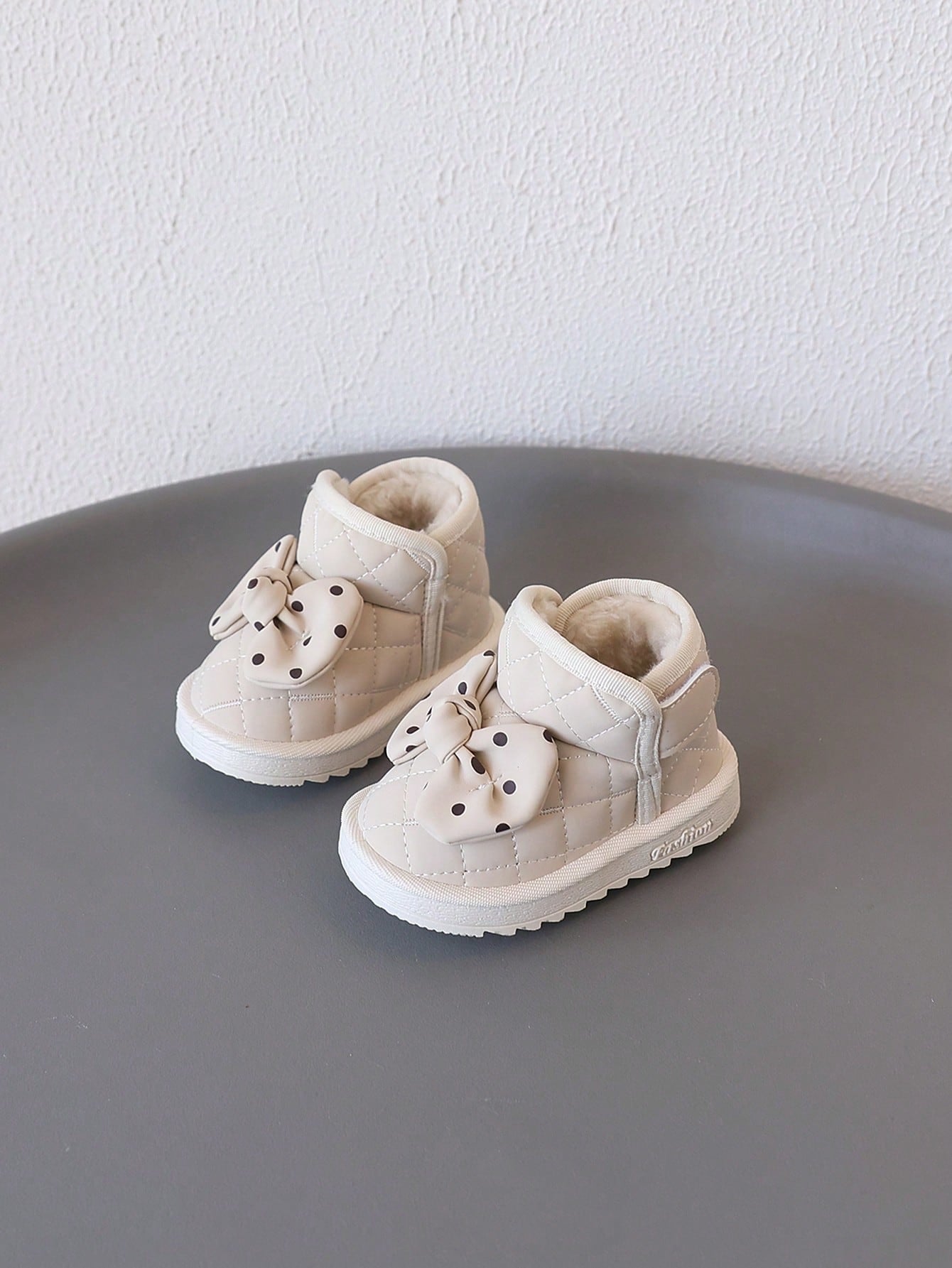 1 Pair Infant Toddler Bow Decor Flat Sweet Ankle Boots