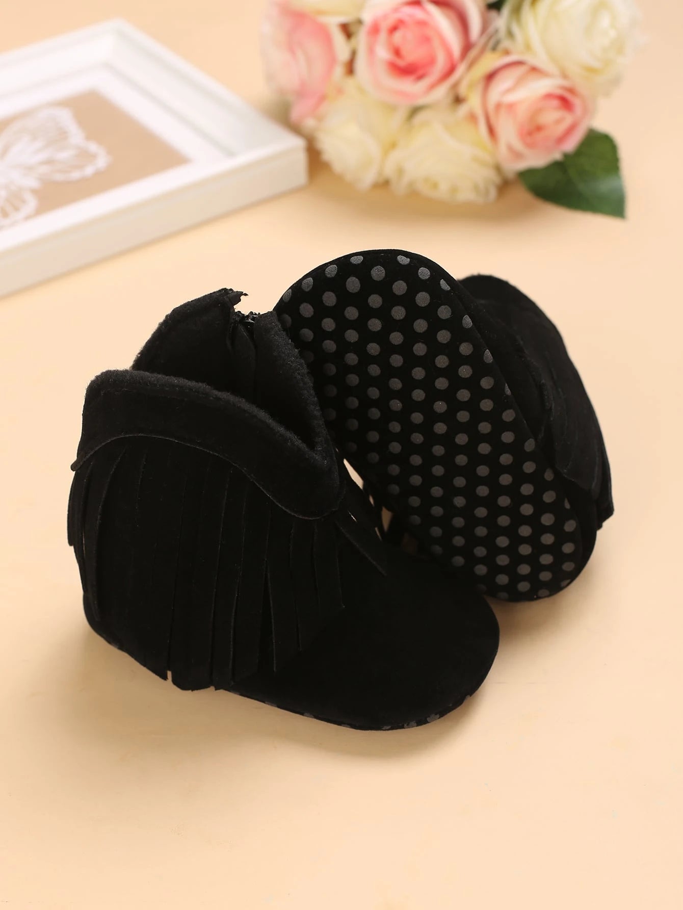1 Pair Infant Toddler Side Zipper Boots