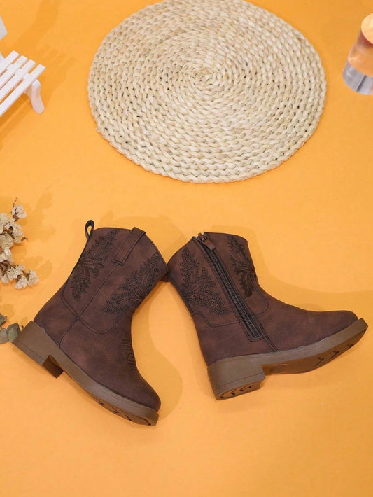 Embroidery Design, Soft & Comfortable, Non-Slip Rubber Sole, Dirt-Resistant Boots