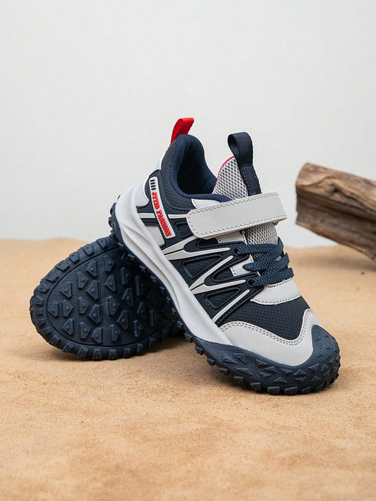 1 Pair Kids Shoes, Colorblock Breathable Outdoor Sports Shoes Unisex