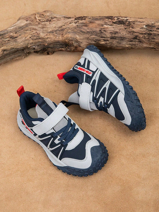 1 Pair Kids Shoes, Colorblock Breathable Outdoor Sports Shoes Unisex
