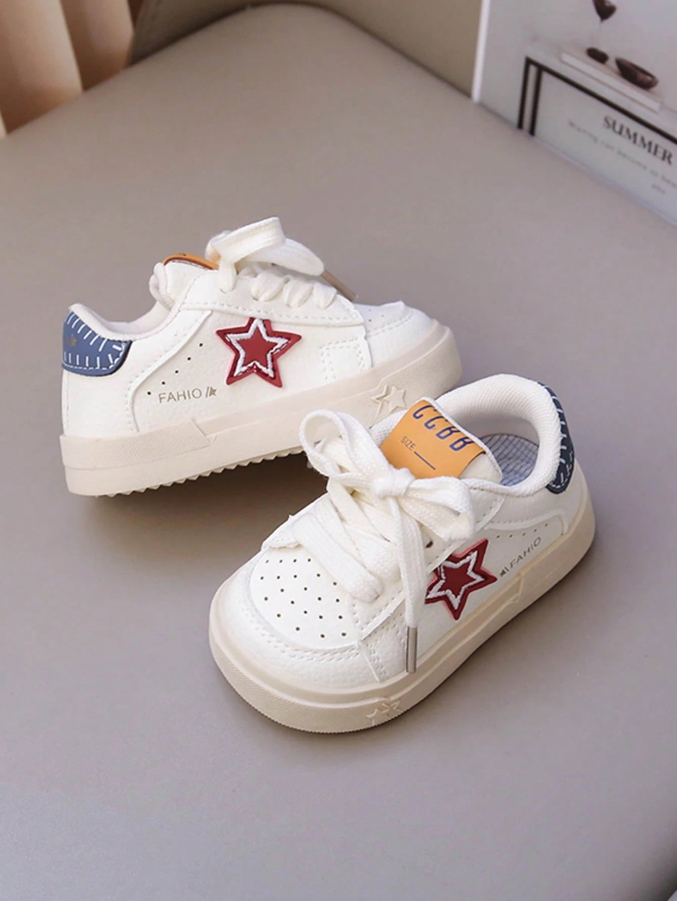 1 Pair New Star Pattern Soft Sole Anti-Slip Baby Walking Shoes