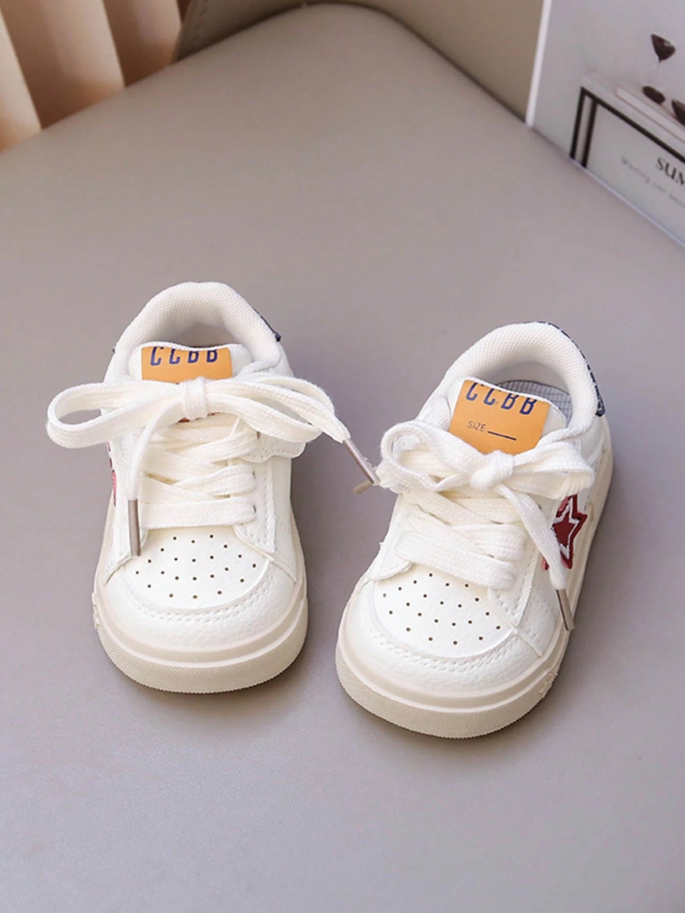 1 Pair New Star Pattern Soft Sole Anti-Slip Baby Walking Shoes