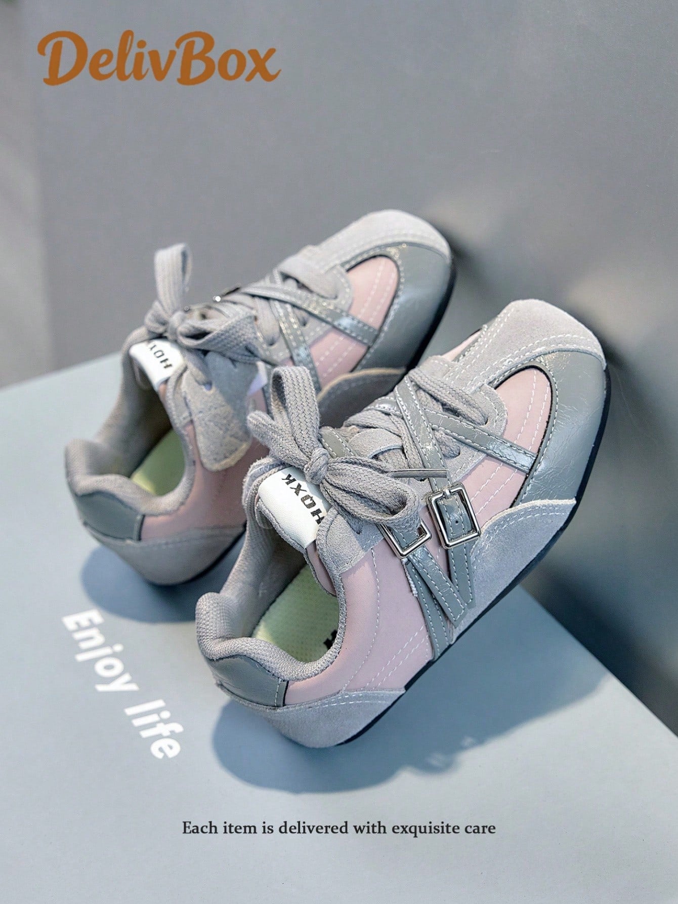 Dual Metal Buckle Webbing Cross Decor shoes