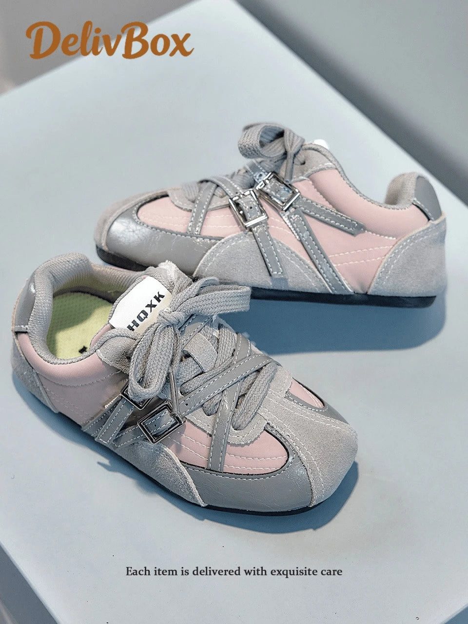 Dual Metal Buckle Webbing Cross Decor shoes