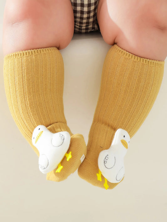 1pair Baby Cartoon Decor Socks 0-6M