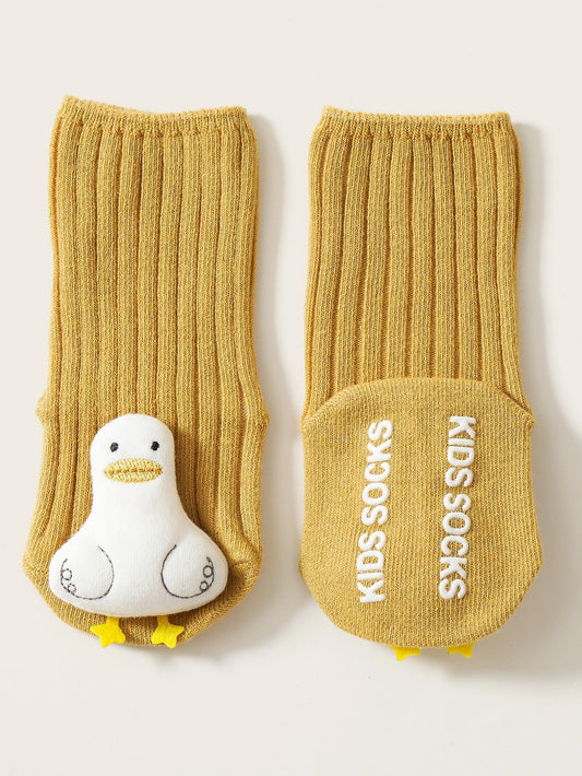 1pair Baby Cartoon Decor Socks