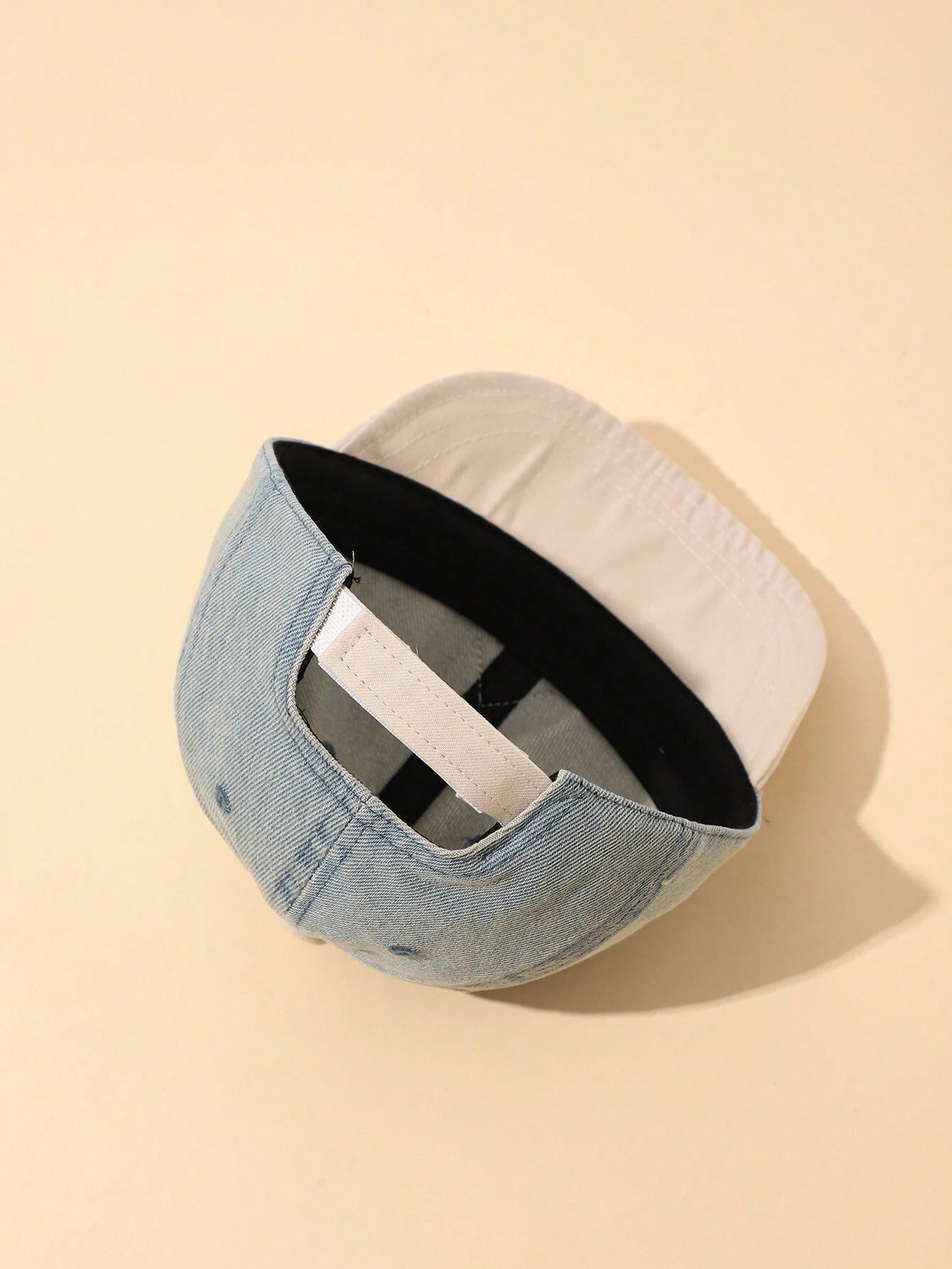 1pc Adjustable Baby Denim Baseball Cap, Versatile Casual Hat