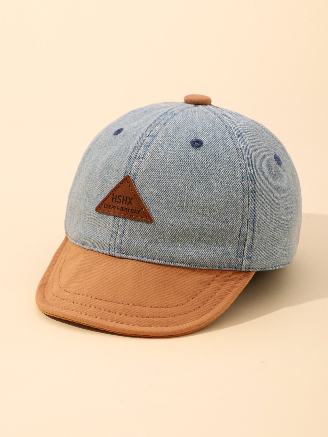 1pc Adjustable Baby Denim Baseball Cap, Versatile Casual Hat