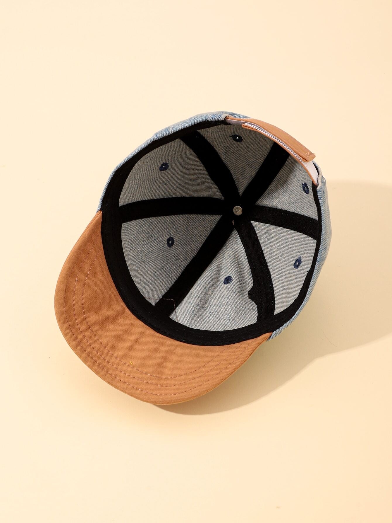 1pc Adjustable Baby Denim Baseball Cap, Versatile Casual Hat