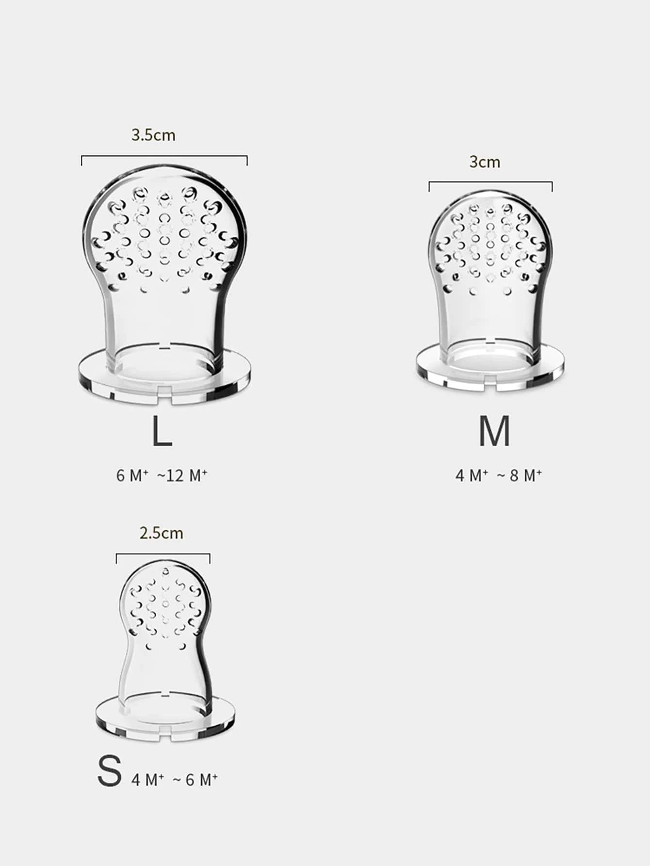 1pc Baby Multifunctional Silicone Squeeze Feeding Bottle & 2pcs Feeder Pacifier & 6pcs Elastic Mesh Bag