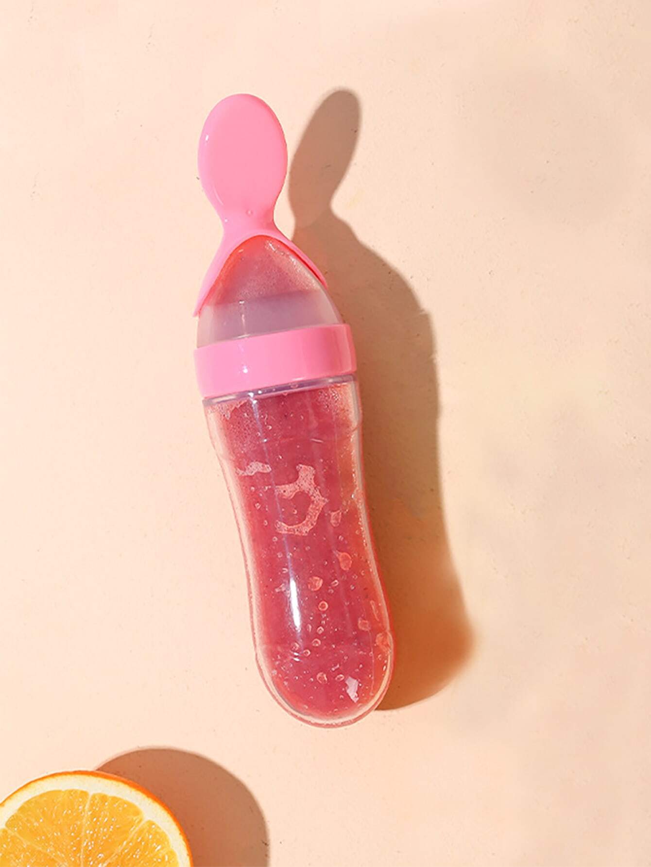 1pc Baby Multifunctional Silicone Squeeze Feeding Bottle & 2pcs Feeder Pacifier & 6pcs Elastic Mesh Bag