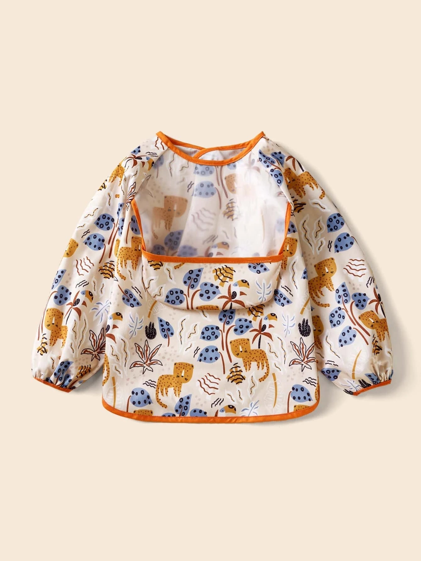 1pc Baby Panda Pattern Bib Multicolor 2