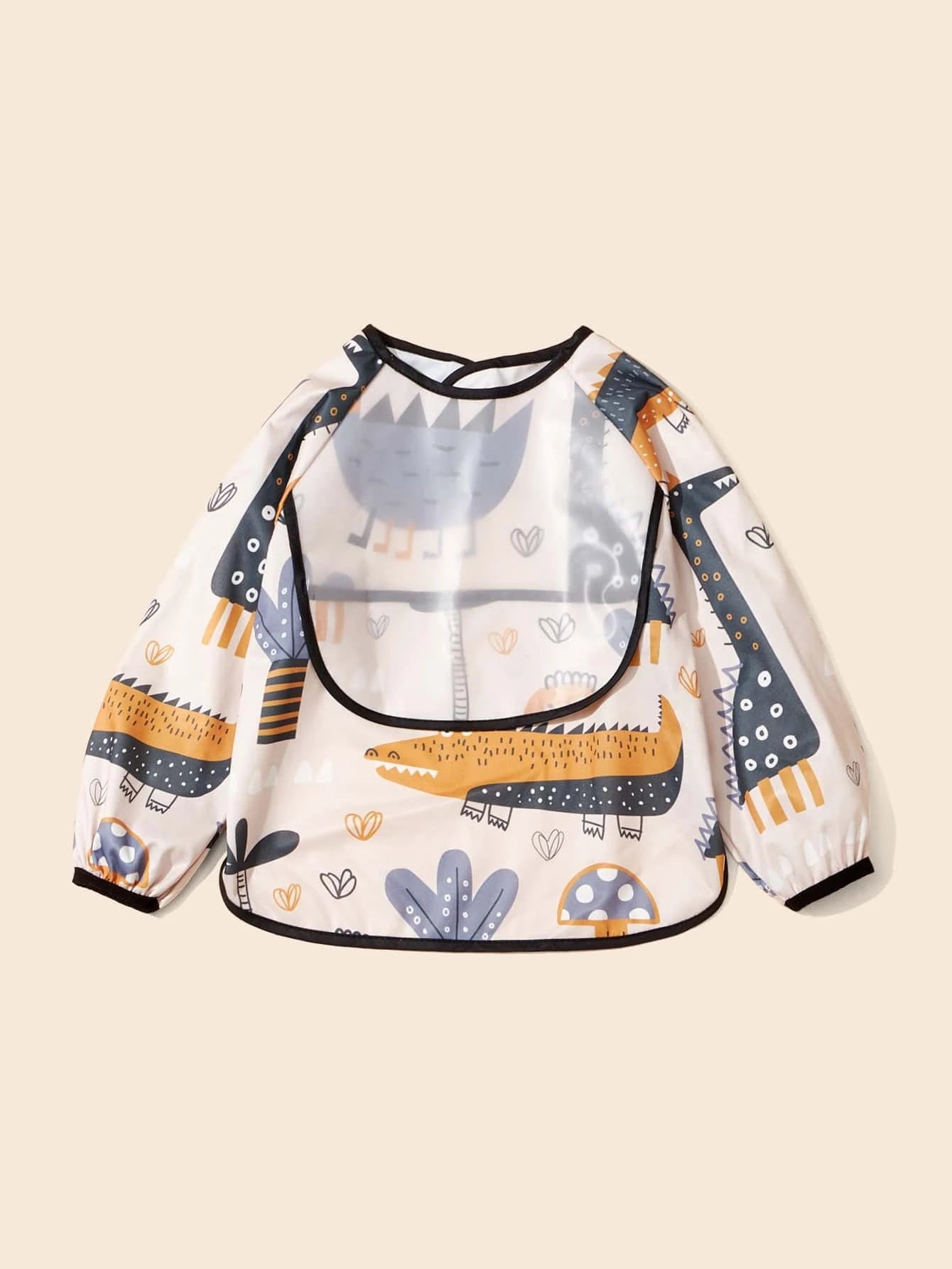 1pc Baby Panda Pattern Bib Multicolor 3