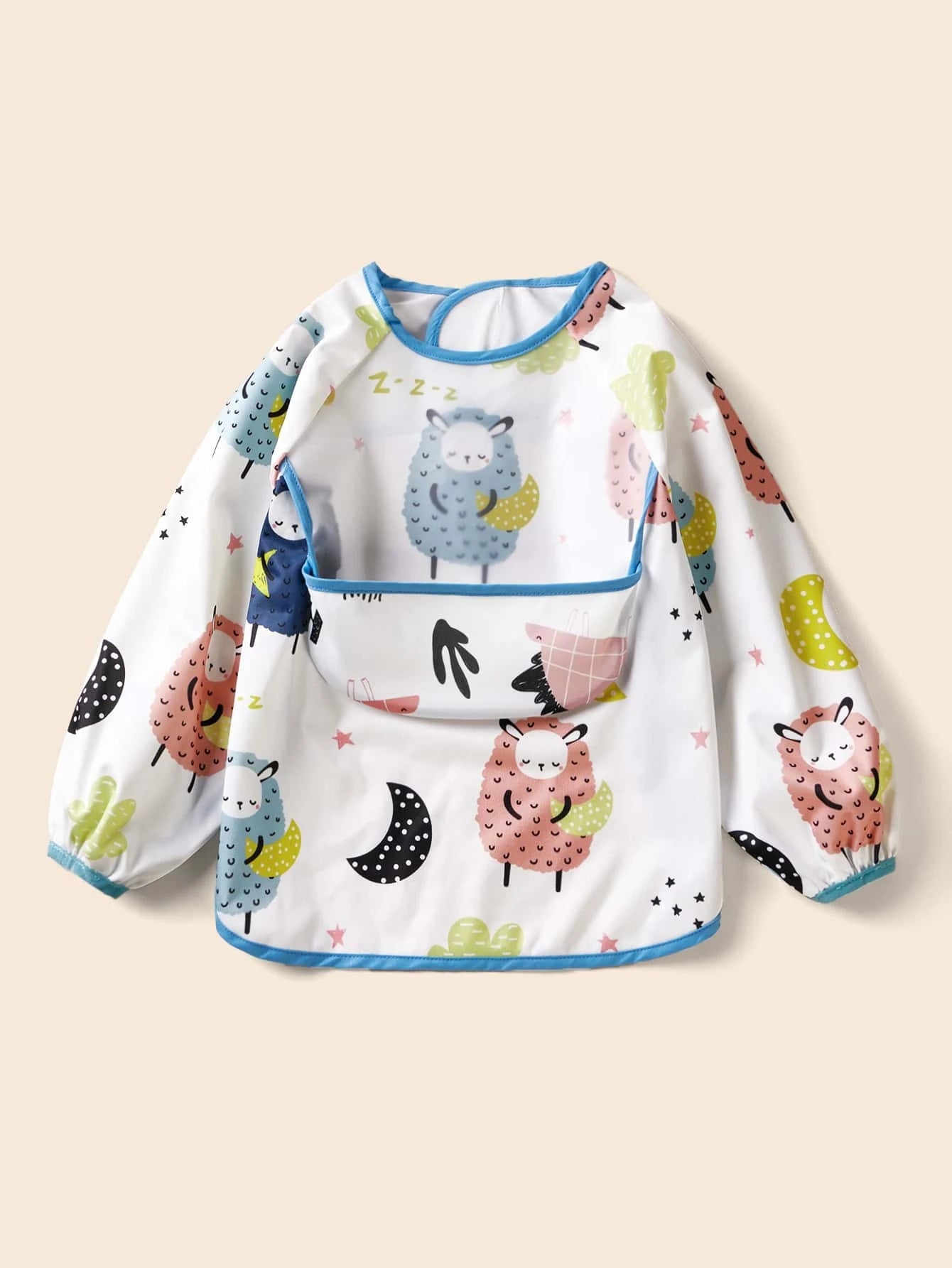 1pc Baby Panda Pattern Bib Multicolor 4