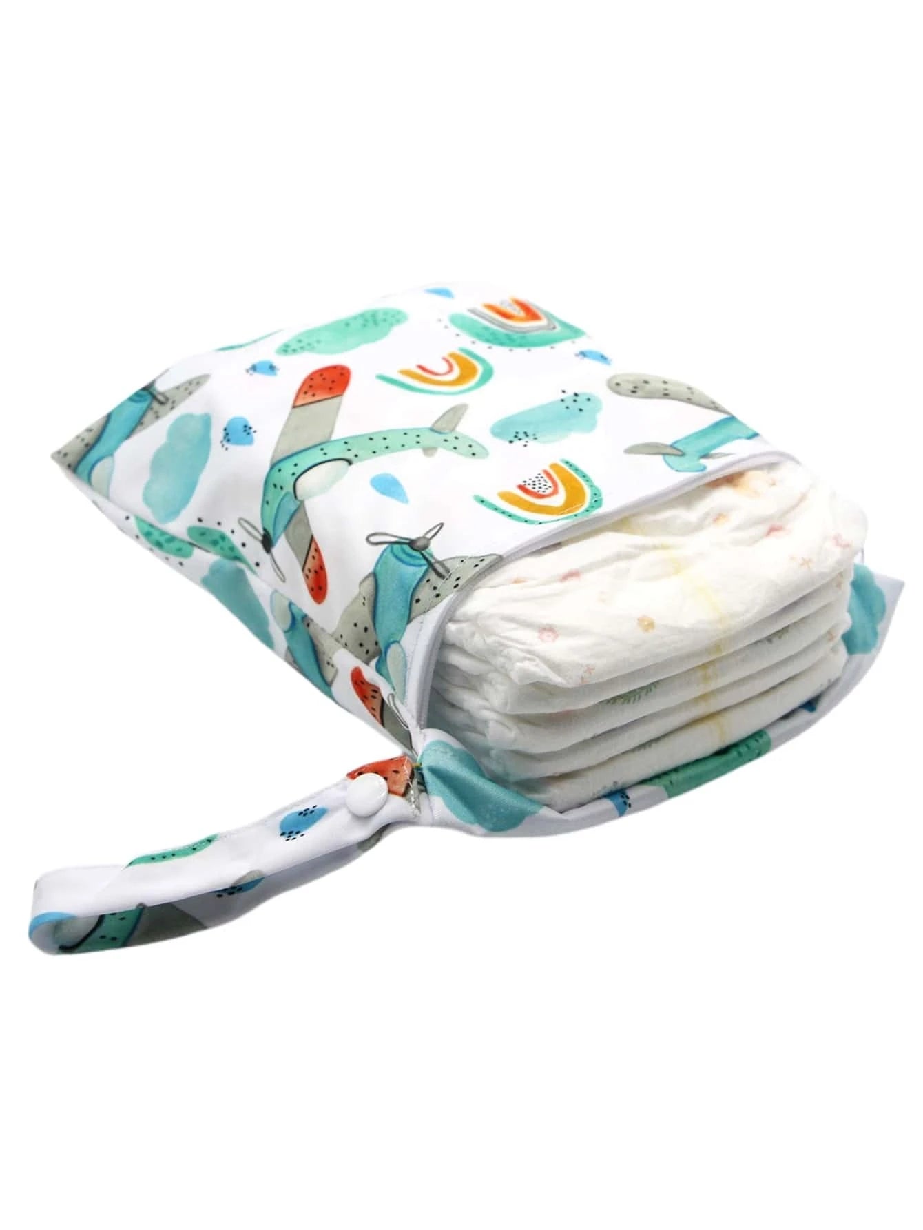 1pc Cartoon Graphic Diaper Bag Multicolor 2