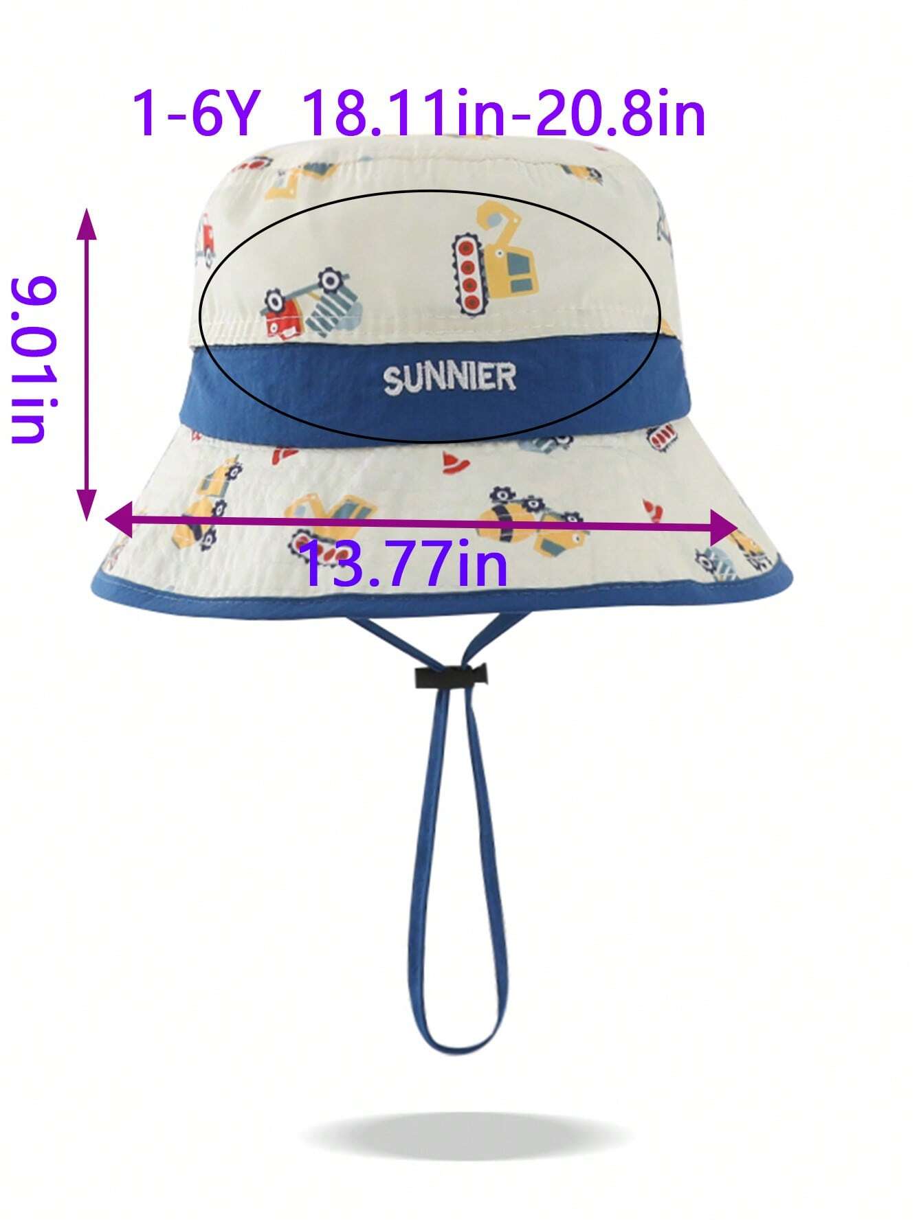 1pc Children's Bucket Hat For Spring And Autumn
