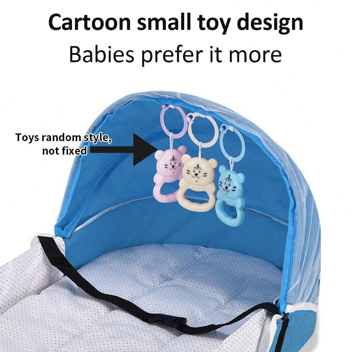 1pc Portable Foldable Anti-pressure Bed Inner Bed For Newborn Baby