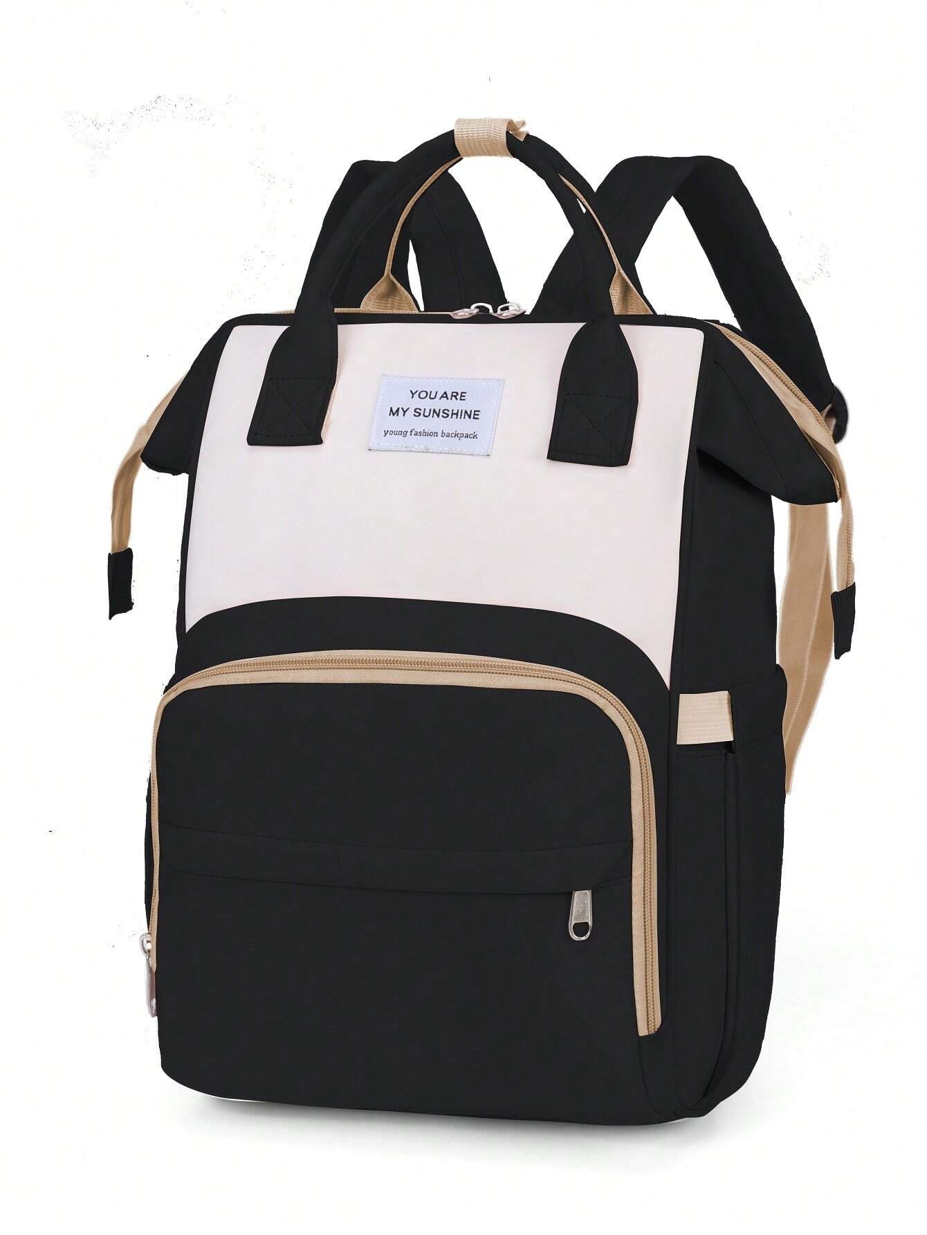 1pc Solid Color Nylon Decorated Bottle Bag With Large Capacity Multicolor 2 One-Size
