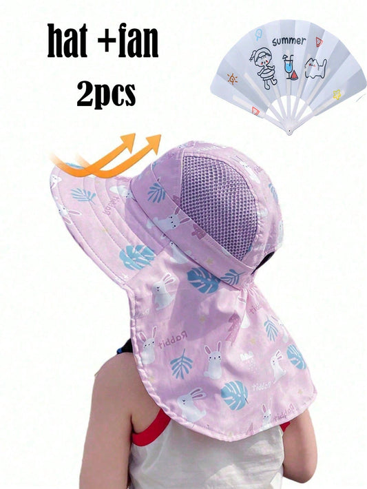 Mummy & Mee Cartoon Sun Visor Bucket Hat
