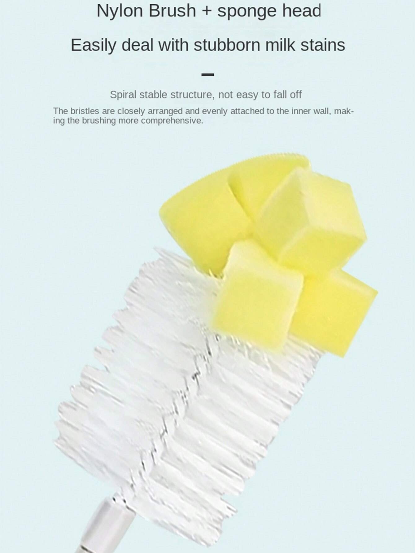 1set 6pcs Baby Bottle Cleaning Brush Set