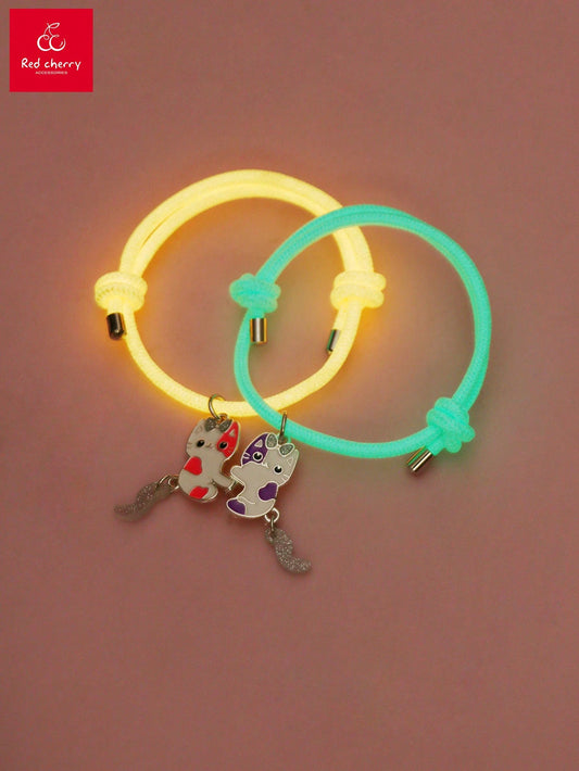 Drop & Luminous Polyester Braided Bracelet