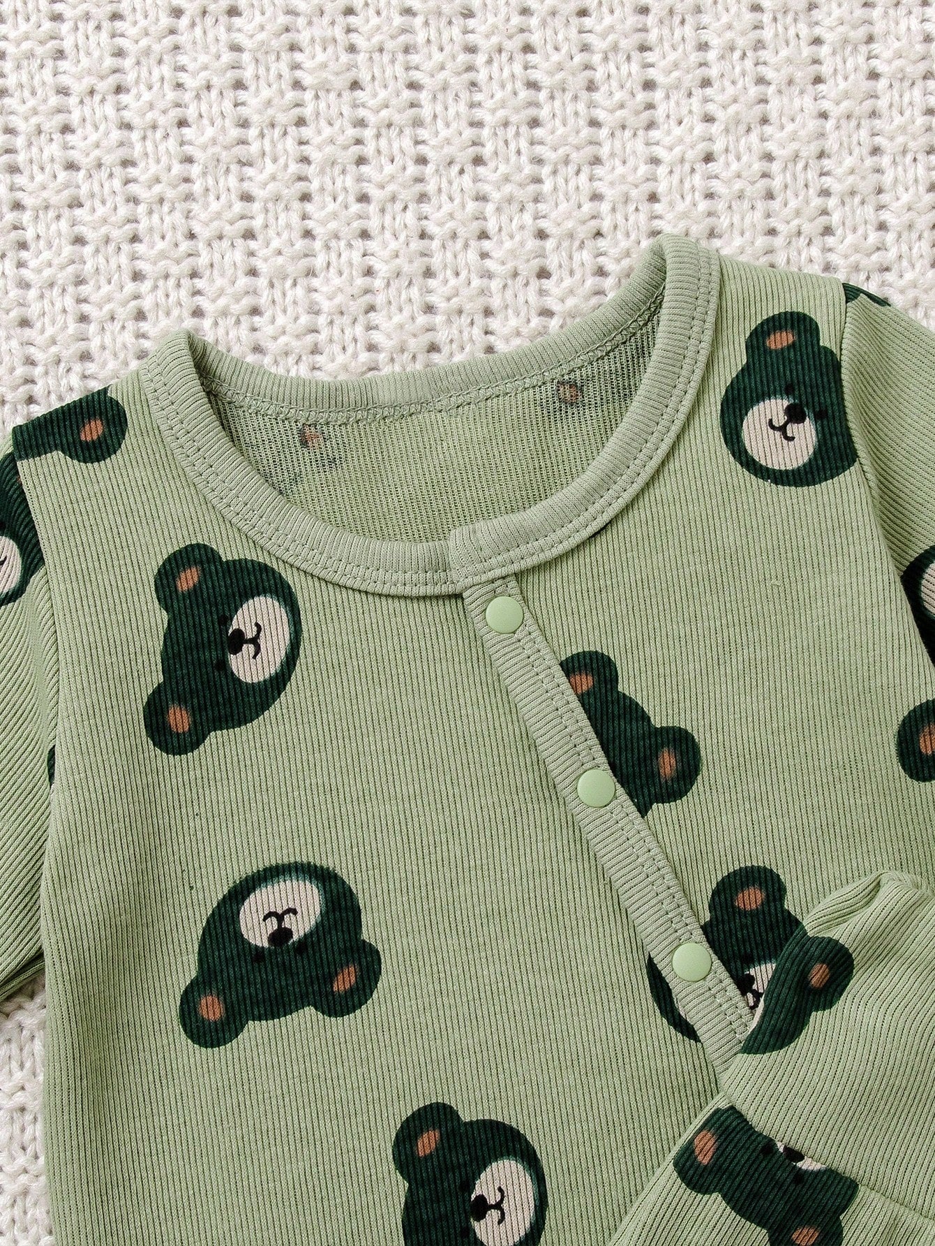 3pcs Newborn Baby Snake Print Long Sleeve Top, Footcover Pants & Hat Set