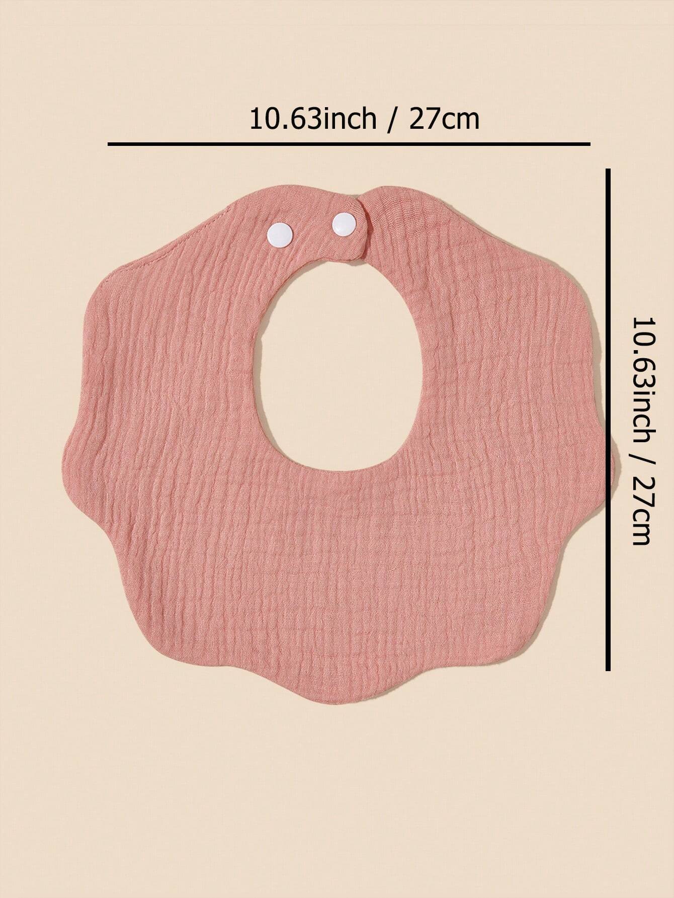 3pcs (Random Color) Baby Bibs, Set Of 5