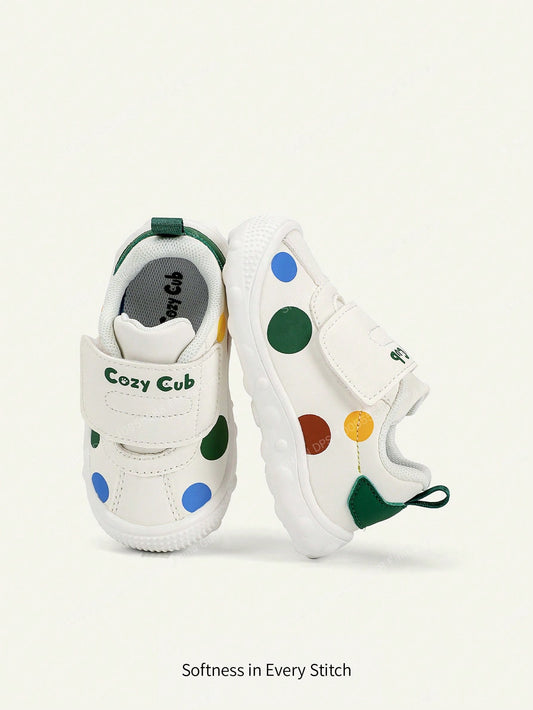 Polka Dots Multi-Color Matching Boys Soft Bottom Shoes