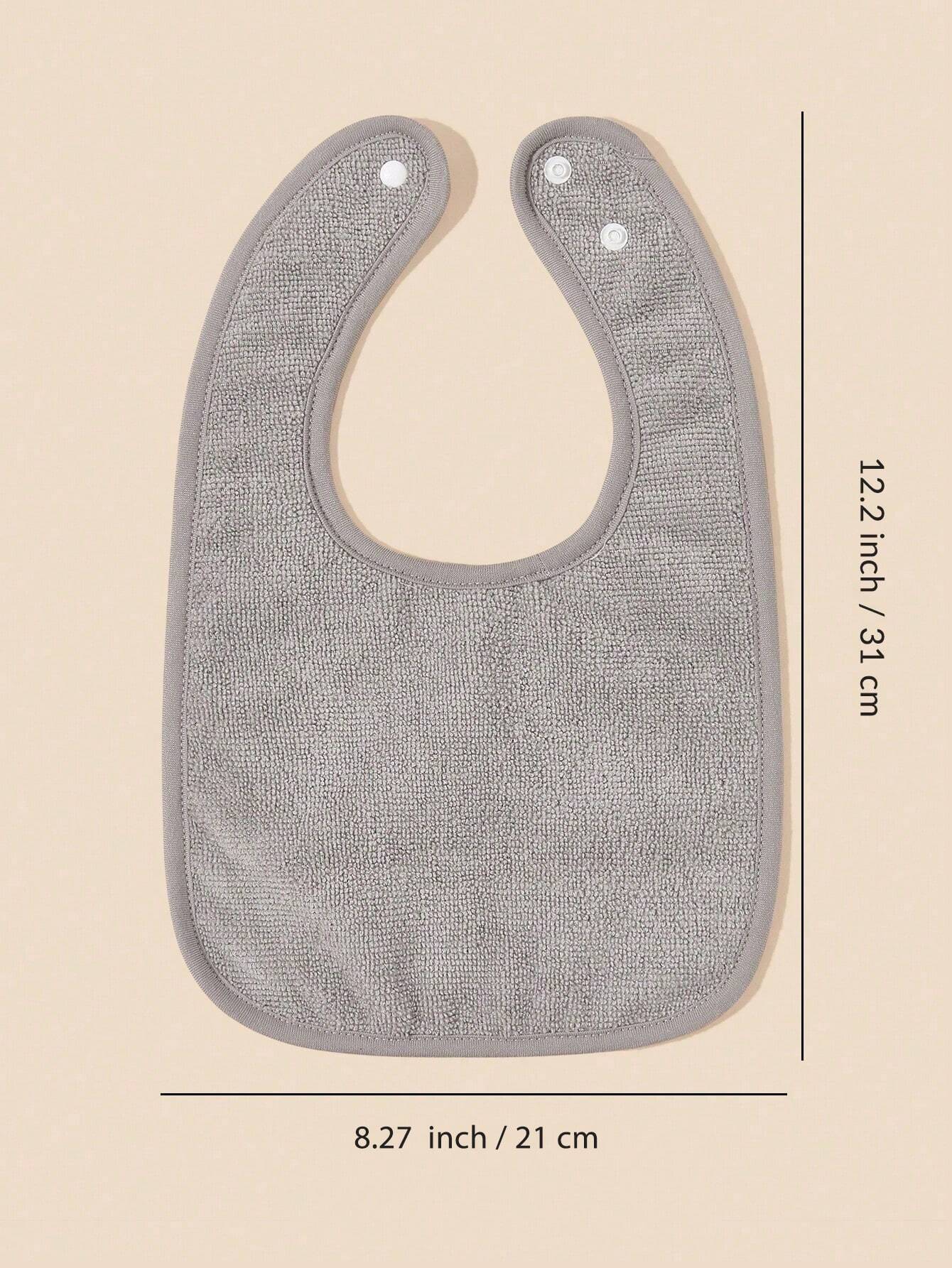 4pcs Baby Plain Bib